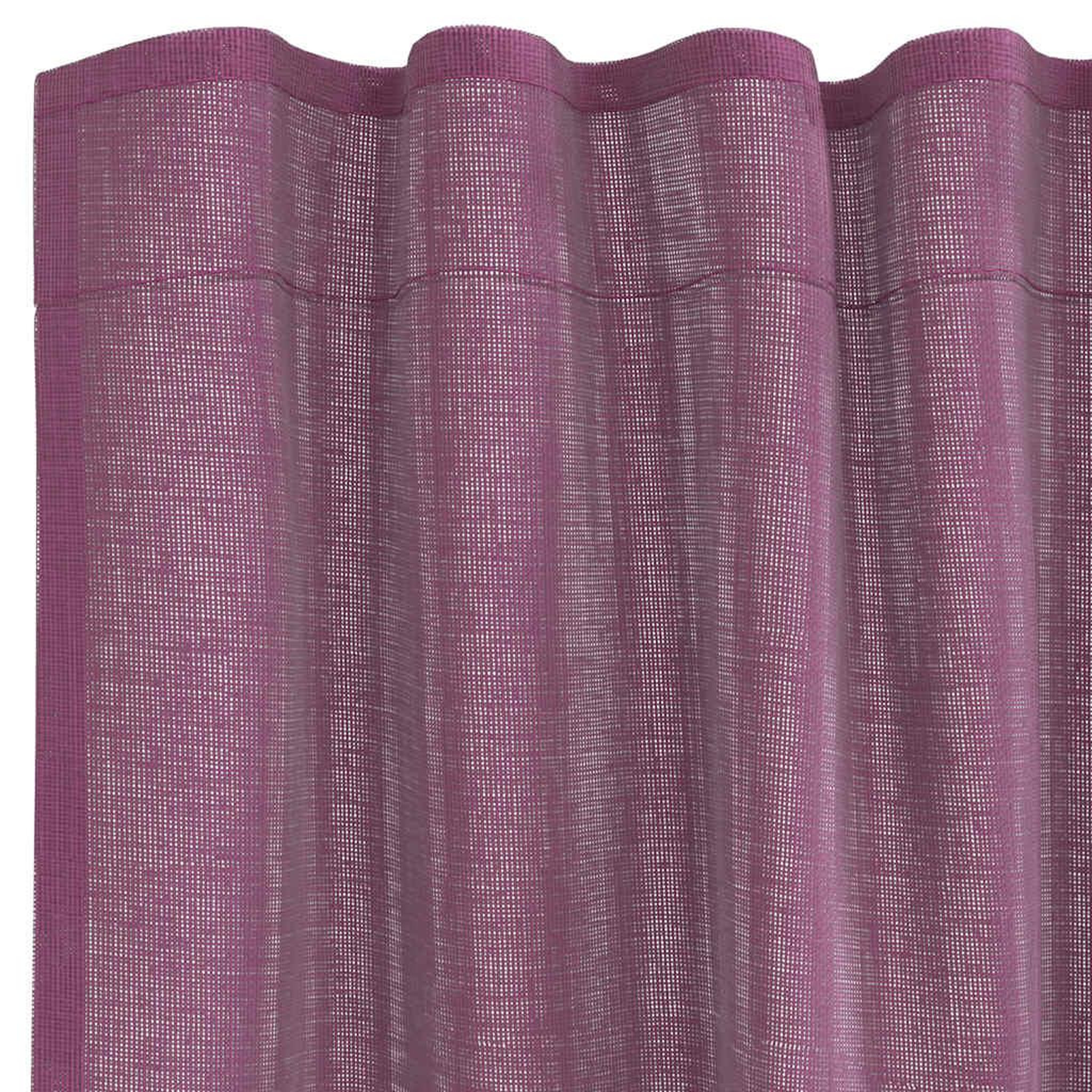 Voir la diapositive 5 : VIDAXL Rideaux en voile avec boucles 2 pcs violet 140x225 cm