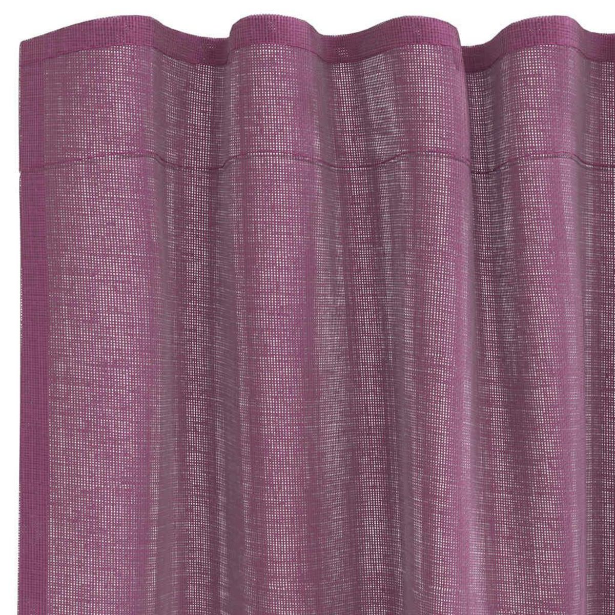 VIDAXL Rideaux en voile avec boucles 2 pcs violet 140x225 cm