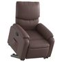 Voir la diapositive 3 : VIDAXL Fauteuil inclinable marron similicuir