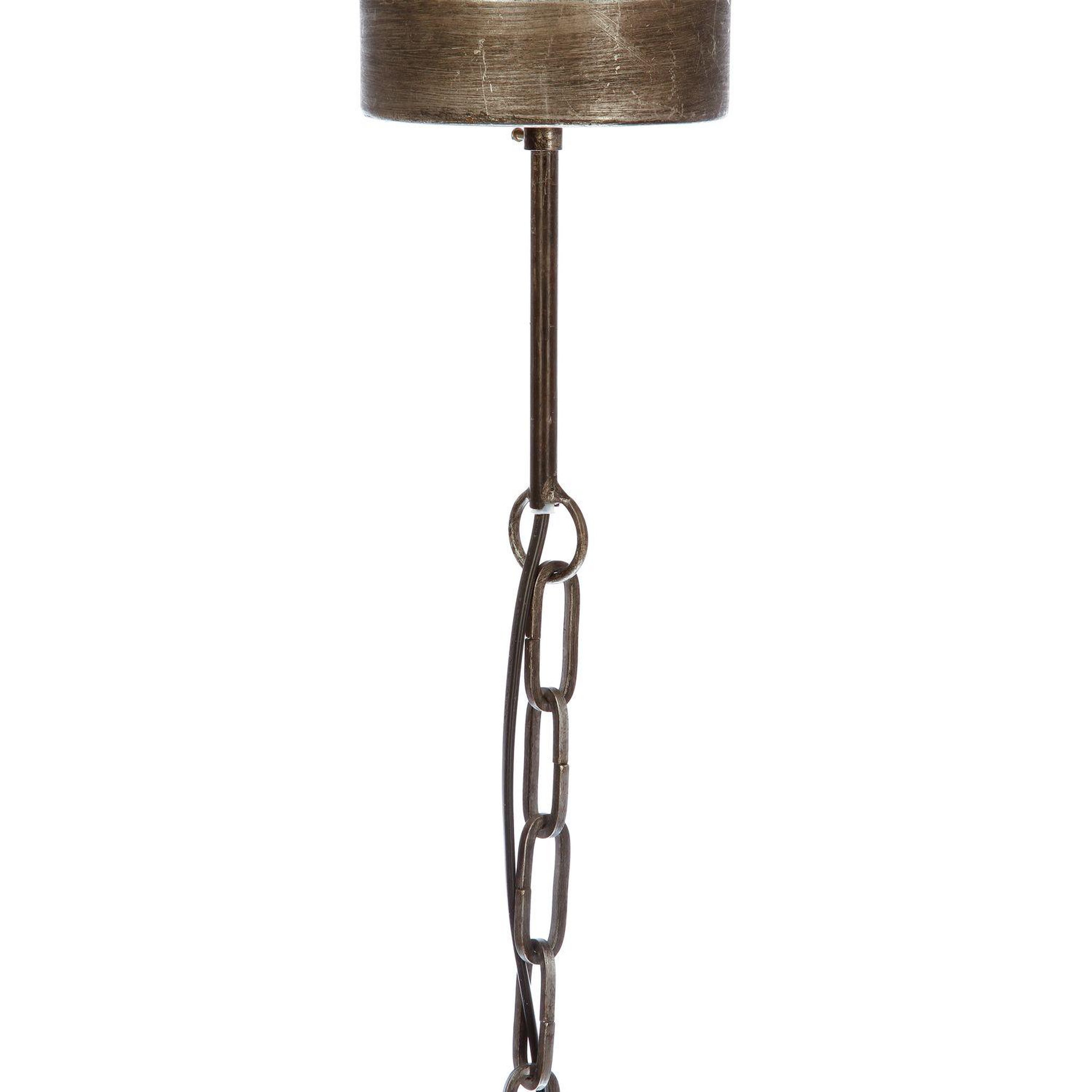 Voir la diapositive 2 : ATMOSPHERA Suspension en fer Factory - Diam. 40 cm - Etain