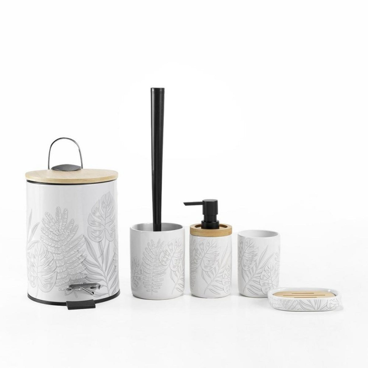 Douceur d'Intérieur Poubelle à pédale 3L bambou Amber