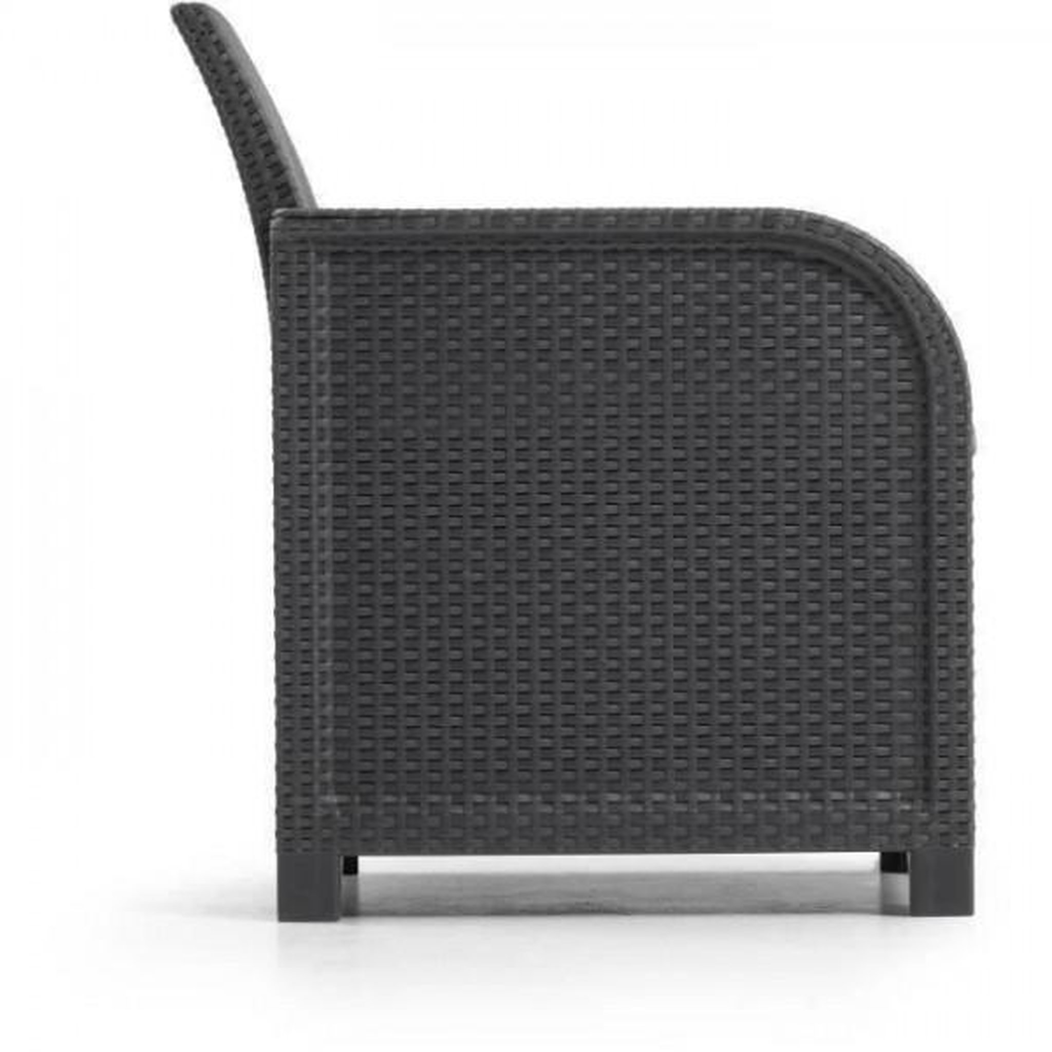 Voir la diapositive 3 : ALLIBERT by KETER Fauteuil de jardin avec coussin - en résine - Allibert by KETER - SanRemo - Gris graphite