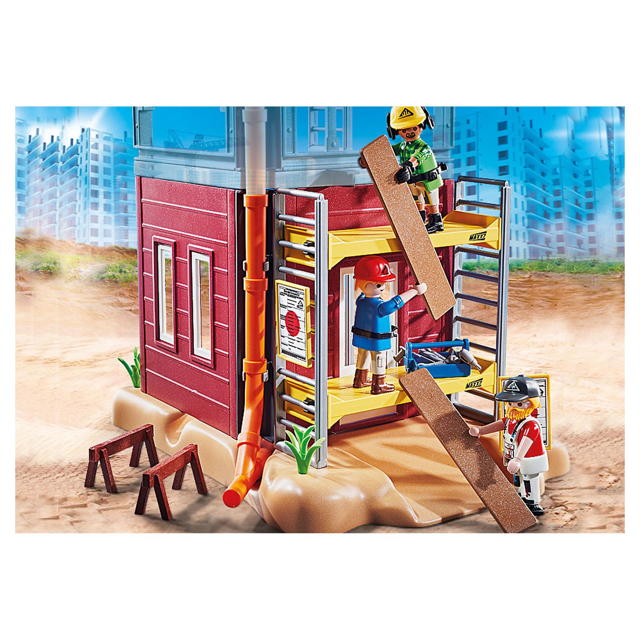 Voir la diapositive 3 : PLAYMOBIL 70446 - City Action - Ouvriers avec échafaudage