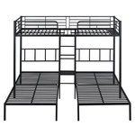 MERAX Lit superposé 90x200cm. Coloris disponibles : Noir, Blanc