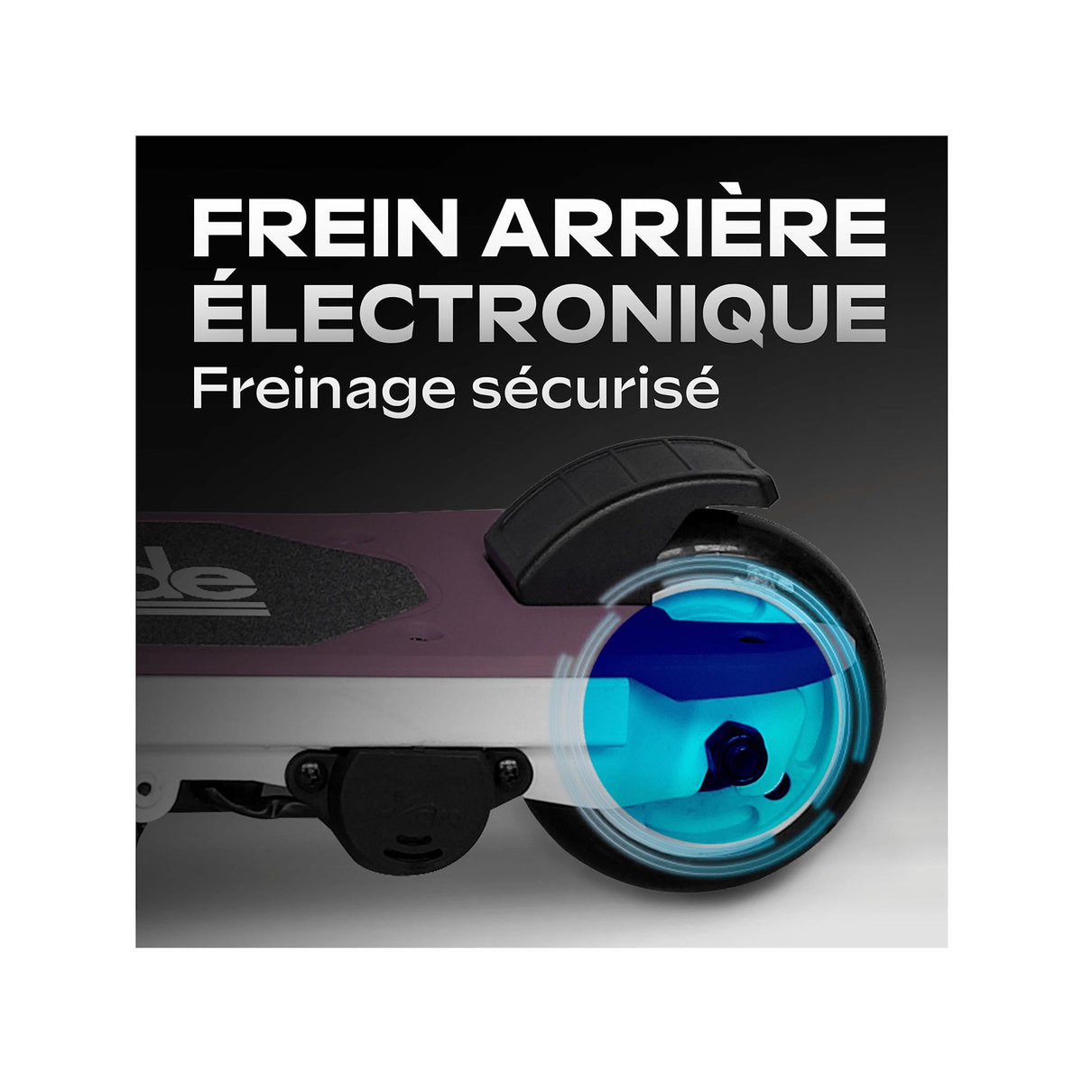 URBANGLIDE Trottinette Électrique Enfant UrbanGlide Ride 55 Flash Rose – 30W, 10 km/h, Batterie 12V 5Ah, Autonomie 40 min, 3-8 ans