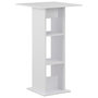 Voir la diapositive 1 : VIDAXL Table de bar Blanc 60x60x110 cm