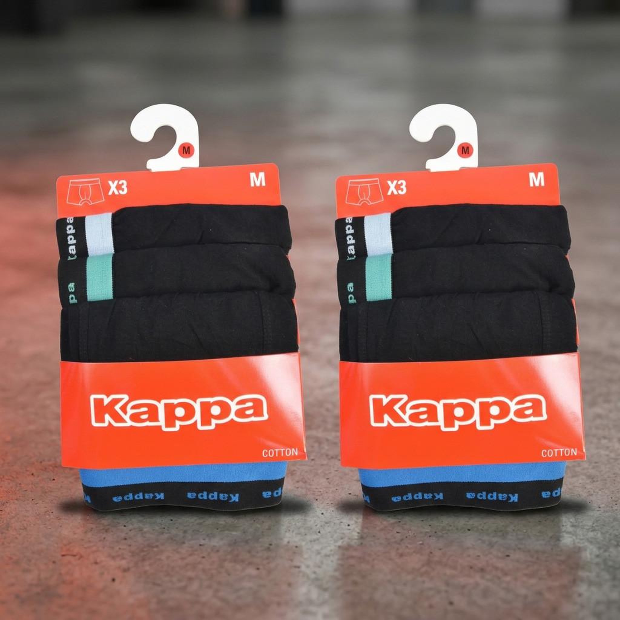 Voir la diapositive 4 : KAPPA KAPPA Boxers Homme Lot de 6, Coton, Ceinture Élastique Siglée Kappa