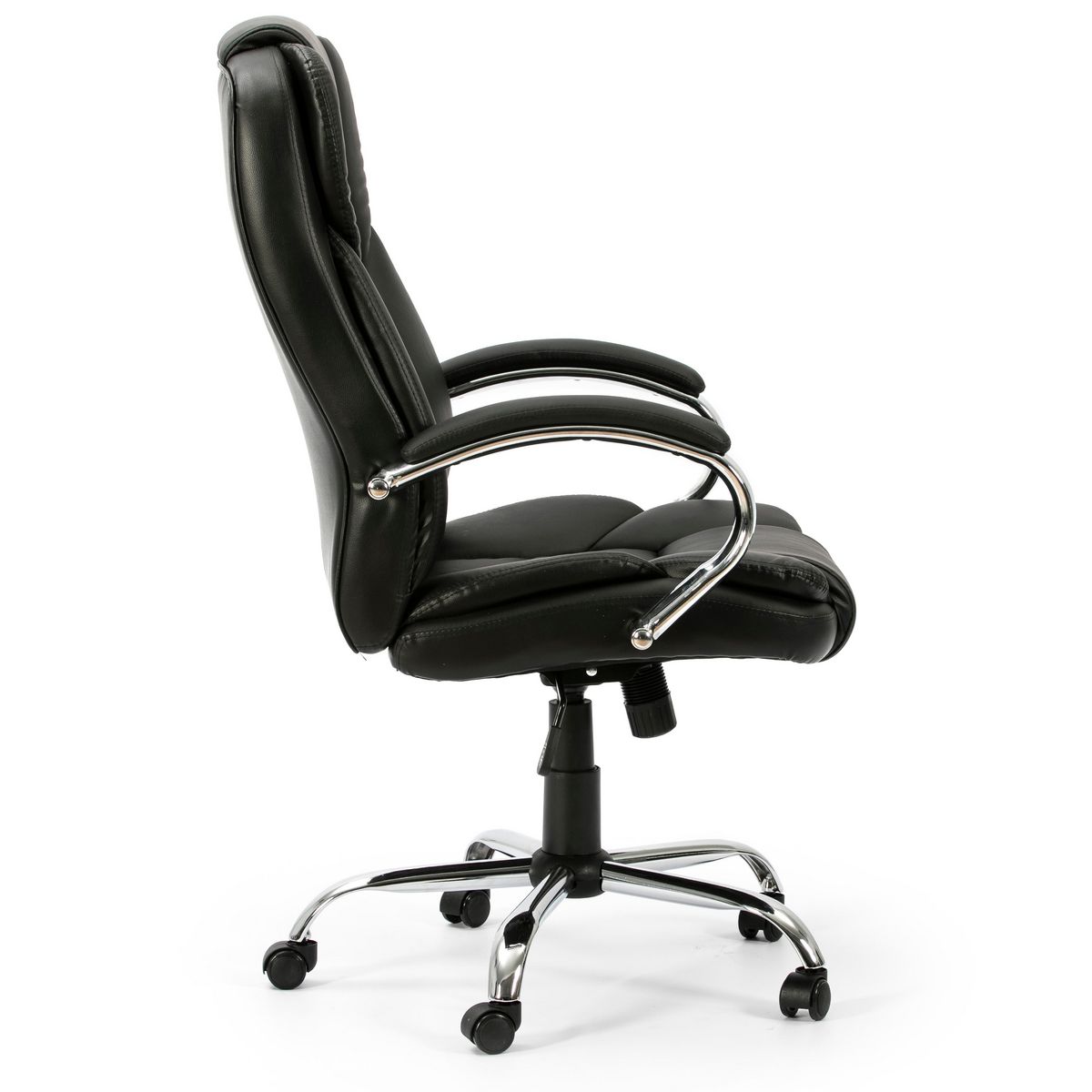 VS VENTA-STOCK Fauteuil de Bureau à Hauteur réglable et inclinable Nixon Similicuir Noir
