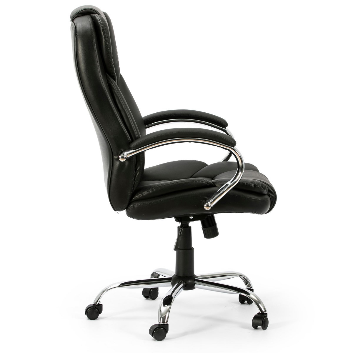 VS VENTA-STOCK Fauteuil de Bureau à Hauteur réglable et inclinable Nixon Similicuir Noir
