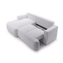 Voir la diapositive 3 : BEST MOBILIER Candela - canapé d'angle gauche 4 places - convertible avec coffre - en tissu bouclette