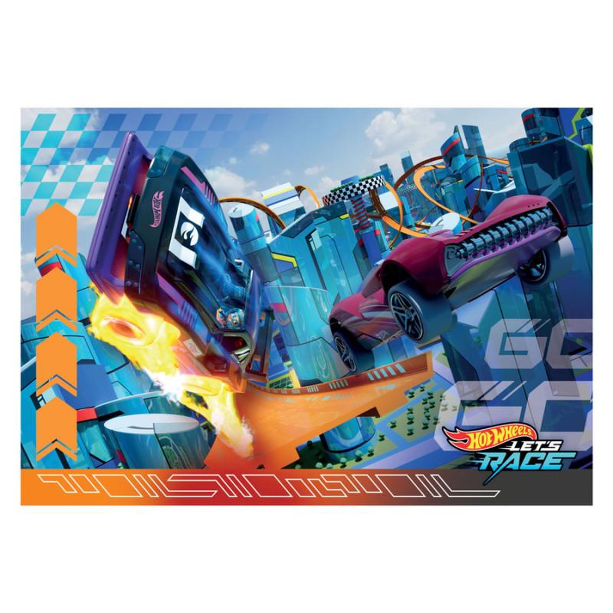 Voir la diapositive 2 : CLEMENTONI Clementoni Jigsaw Puzzle Super Color Hot Wheels, 2x60pcs. 24816