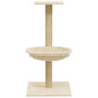 Voir la diapositive 4 : VIDAXL Arbre a chat avec griffoir en sisal Creme 74 cm