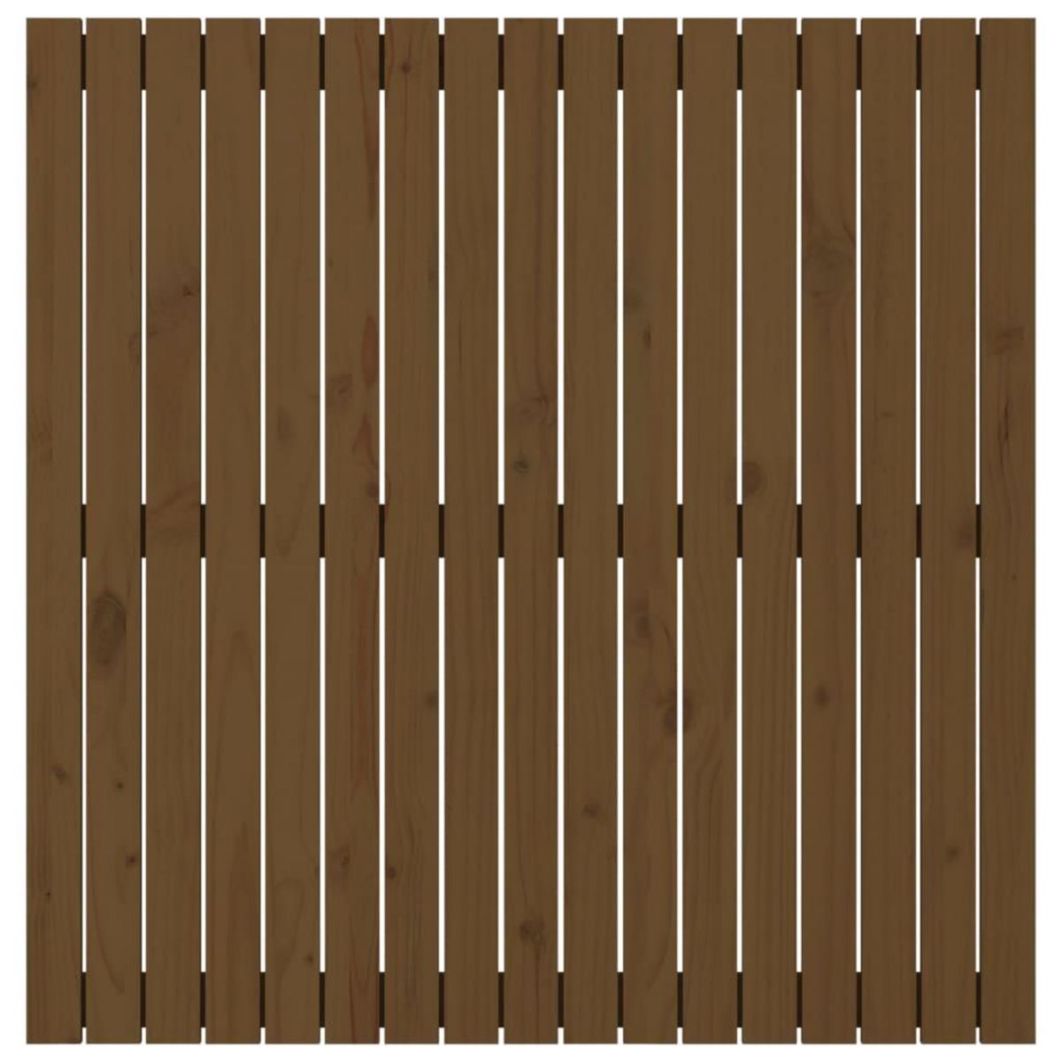 VIDAXL Tete de lit murale Marron miel 108x3x110 cm Bois massif de pin