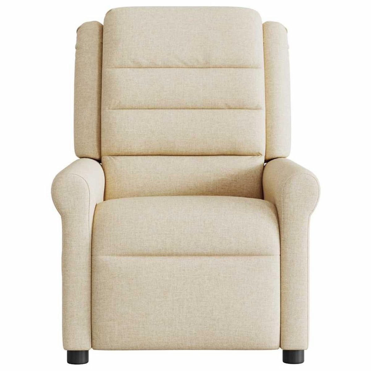 VIDAXL Fauteuil de massage inclinable Creme Tissu