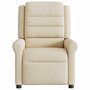 Voir la diapositive 3 : VIDAXL Fauteuil de massage inclinable Creme Tissu