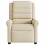 Voir la diapositive 3 : VIDAXL Fauteuil de massage inclinable Creme Tissu