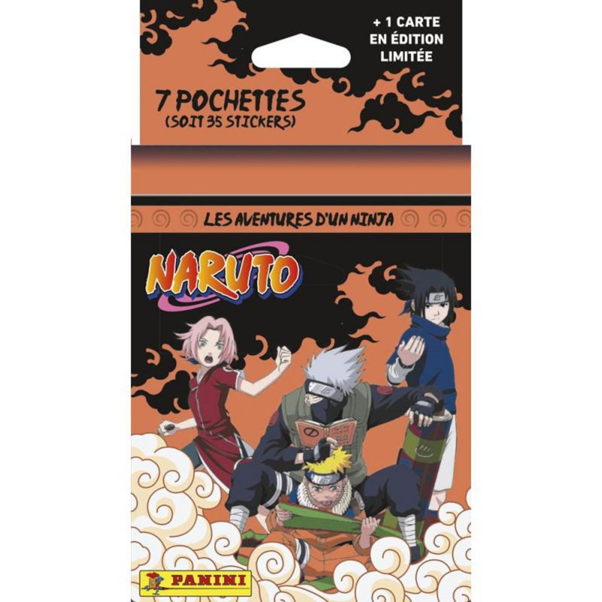 Panini Carte à collectionner Panini Naruto Blister 7 pochettes + 1 carte édition limitée