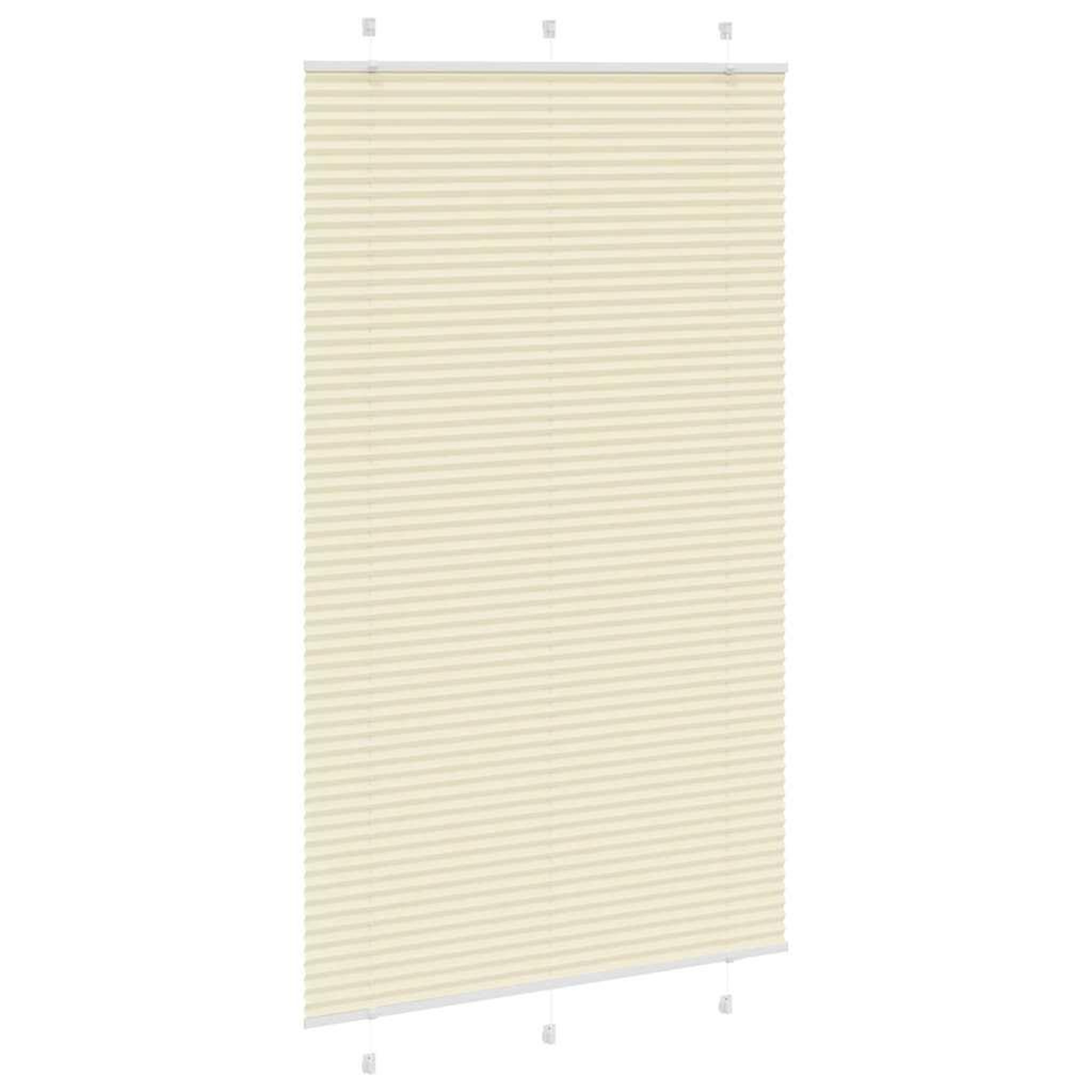 Voir la diapositive 3 : VIDAXL Store plisse creme 115x200cm largeur du tissu 114,4cm polyester