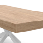 Voir la diapositive 5 : ID MARKET Table basse rectangle ALIX 110 cm pied araignée bois et blanc