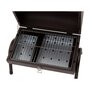 Voir la diapositive 4 : Habitat et Jardin Barbecue charbon de bois portable  Captain  - 42 x 27 x 43 cm - Noir