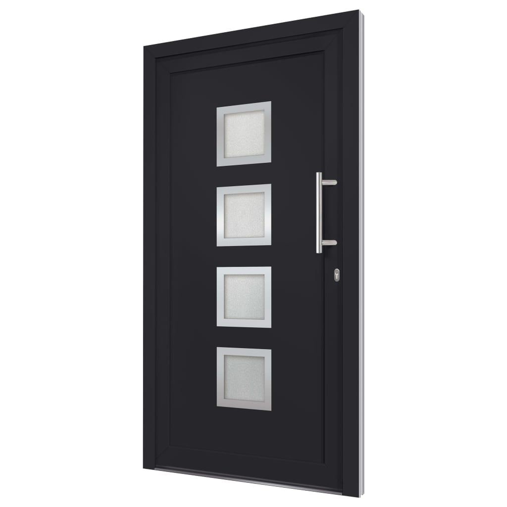 Voir la diapositive 4 : VIDAXL Porte d'entree Anthracite 98x200 cm