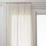 Voir la diapositive 2 : ATMOSPHERA Lot de 2 Rideaux Voilage  Fred  60x120cm Lin