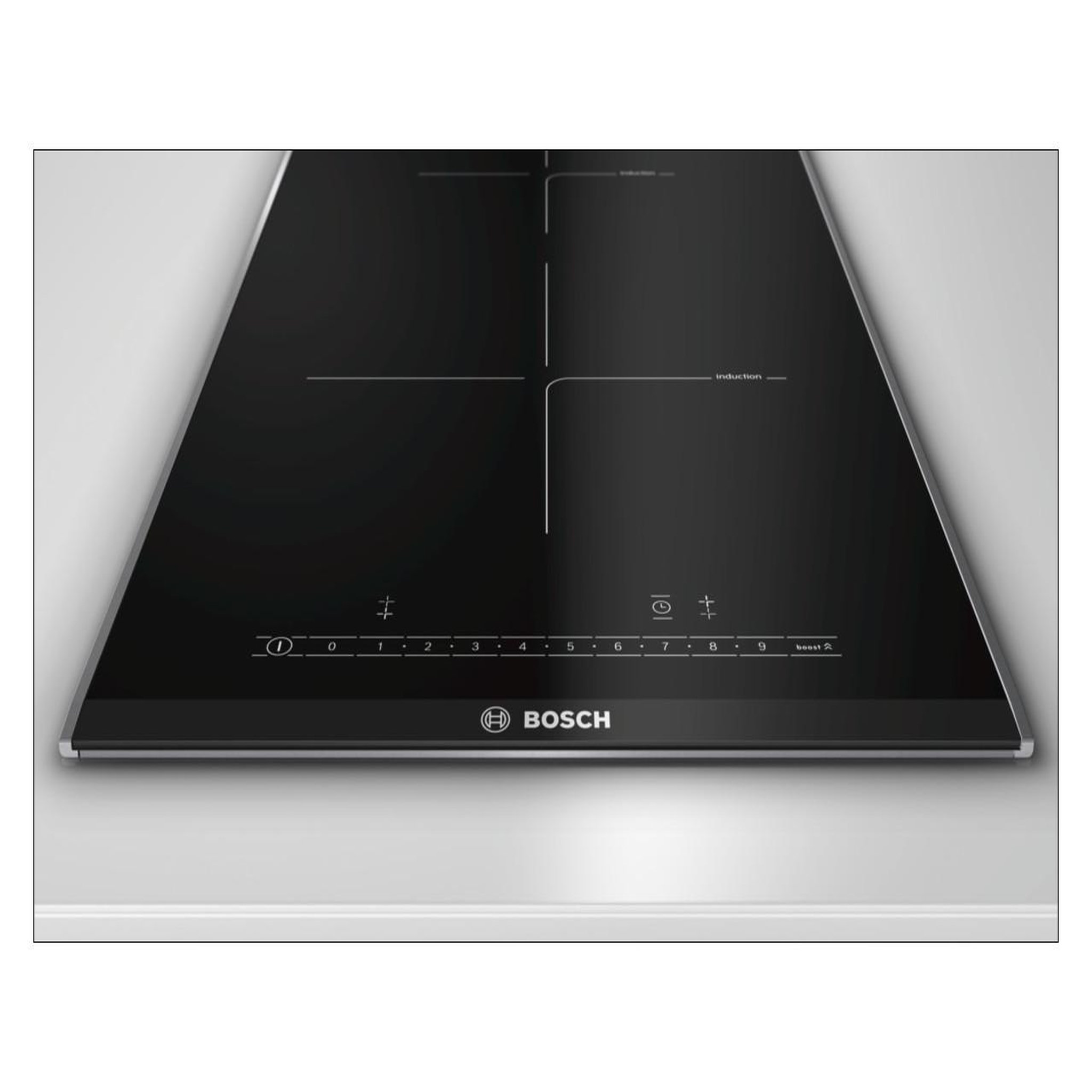 Voir la diapositive 3 : BOSCH Domino induction 3700w 30x52cm - PIB375FB1E