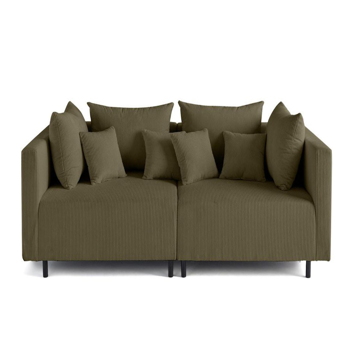 LISA DESIGN Edinburg - canapé modulable 2 places - en velours côtelé