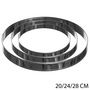 Voir la diapositive 2 : Lot de 3 cercles à tartes inox 