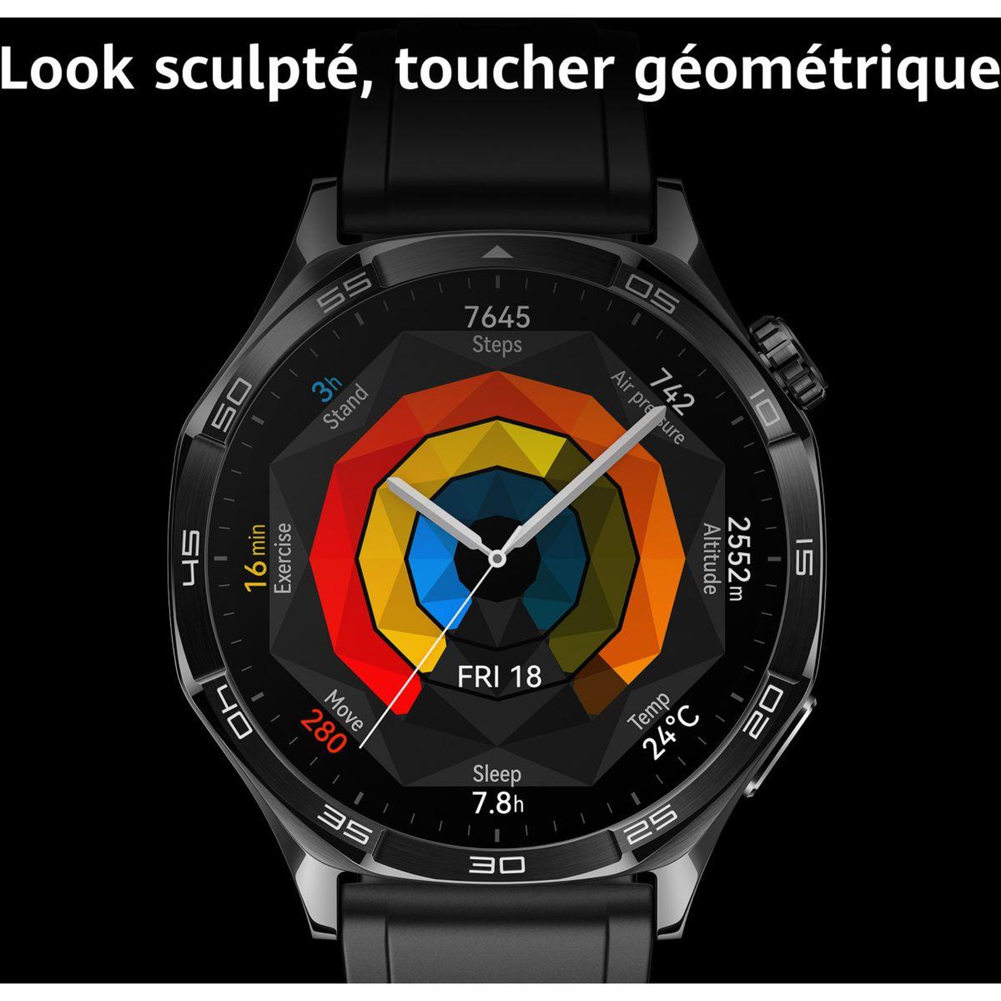 Voir la diapositive 2 : HUAWEI Montre connectée Watch GT5 46mm Noir