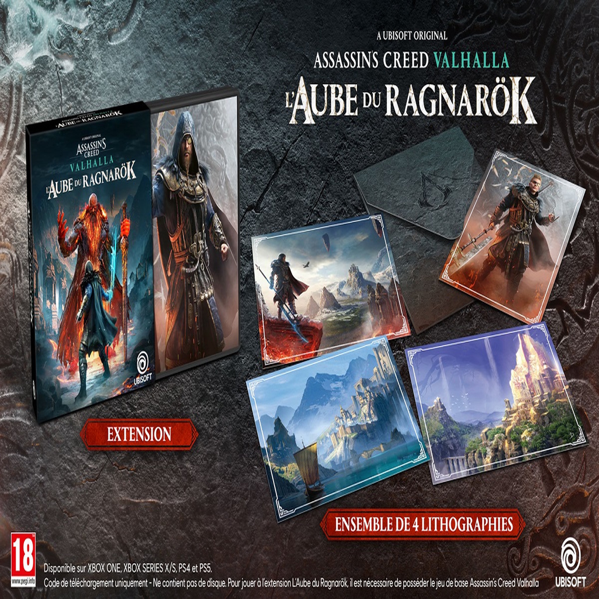 Voir la diapositive 3 : Assassin's Creed Valhalla - Extension L'Aube du Ragnarok PS4 (Code de téléchargement)