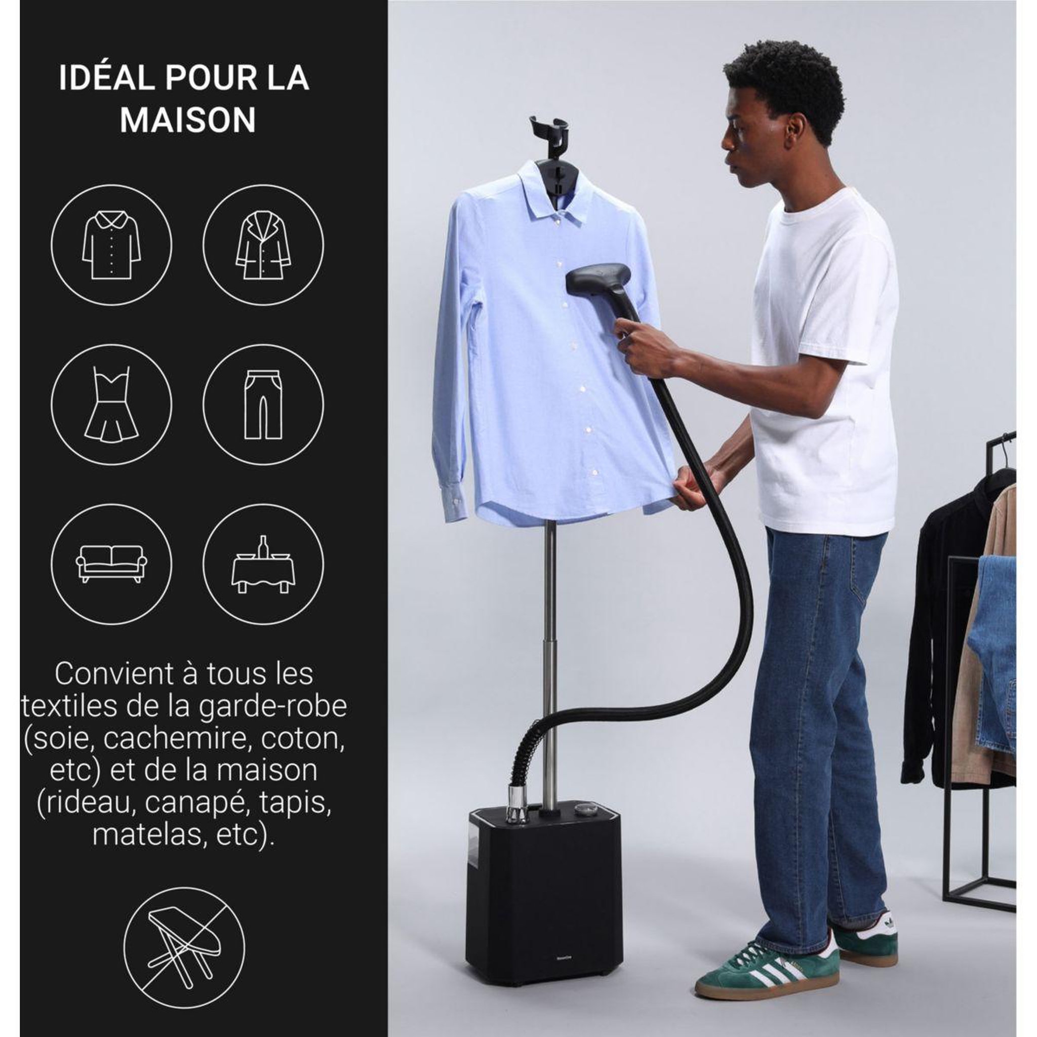 Voir la diapositive 3 : Steamone Défroisseur vapeur euso2b sonia