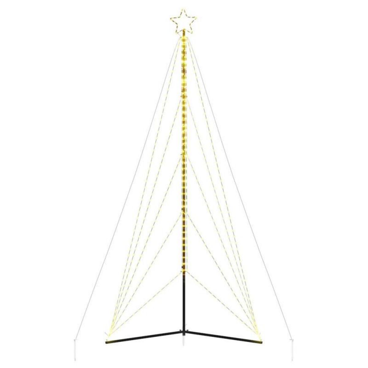 VIDAXL Guirlande de sapin de Noël 615 LED blanc chaud 404,5 cm