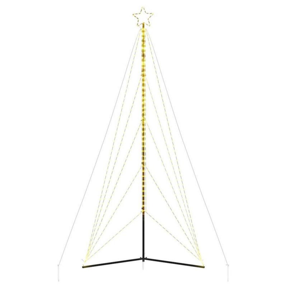 VIDAXL Guirlande de sapin de Noël 615 LED blanc chaud 404,5 cm