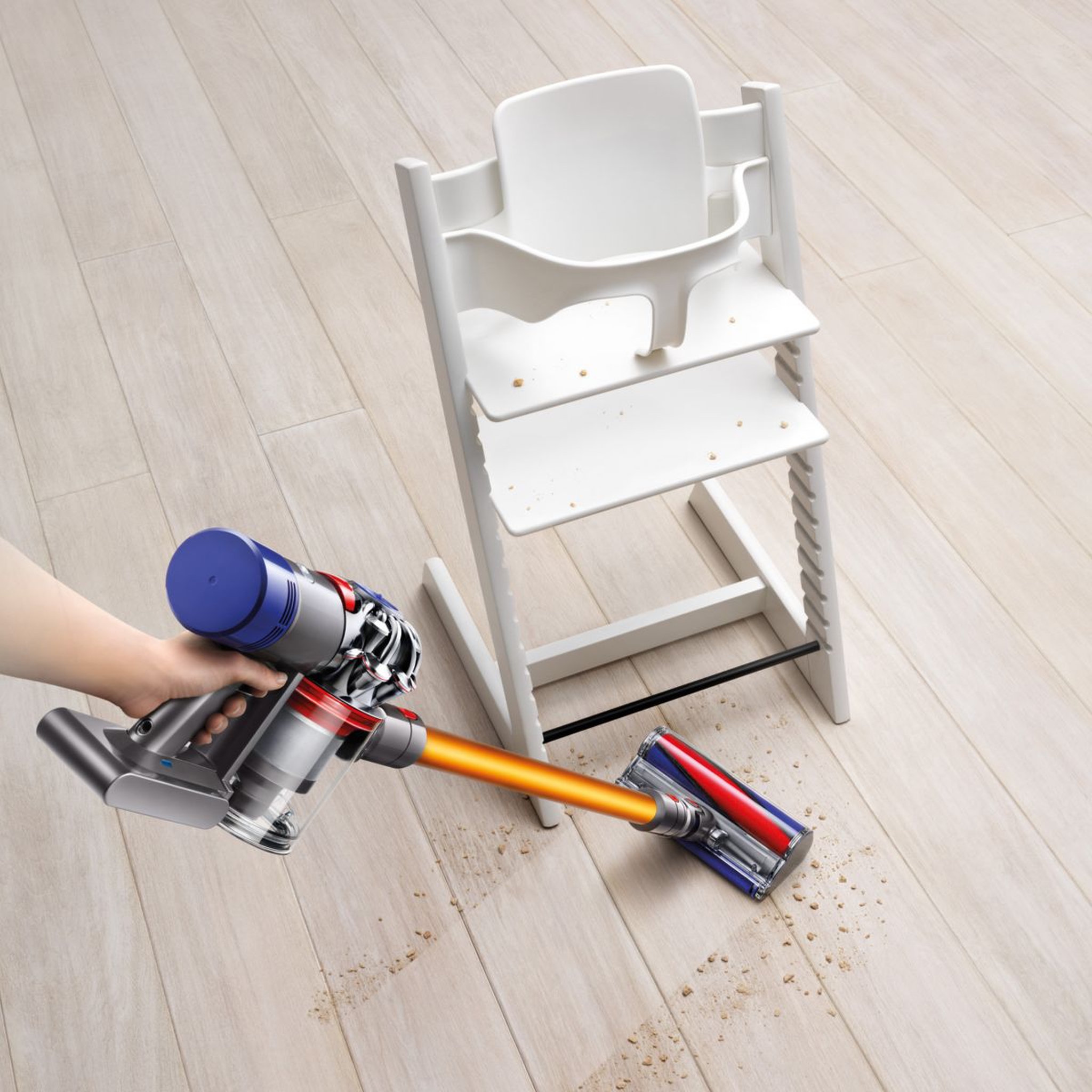 Voir la diapositive 4 : Dyson Aspirateur balai V8 Absolute +