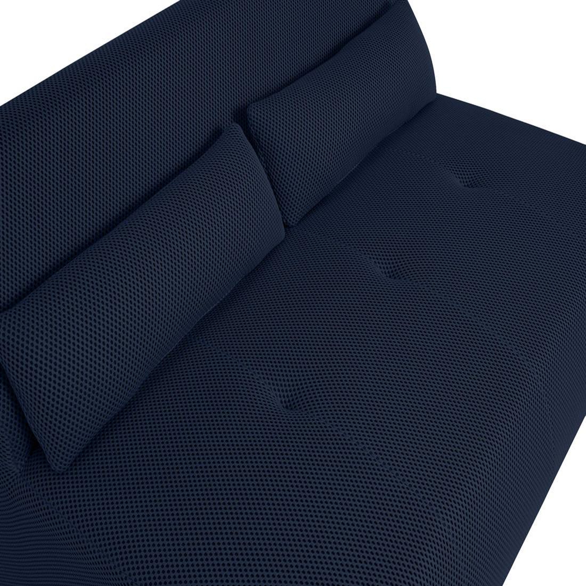 Voir la diapositive 5 : LISA DESIGN Onyx - canapé droit 2 places - en tissu mailles 3d