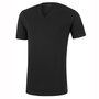  T-shirt homewear col V Essentials noir