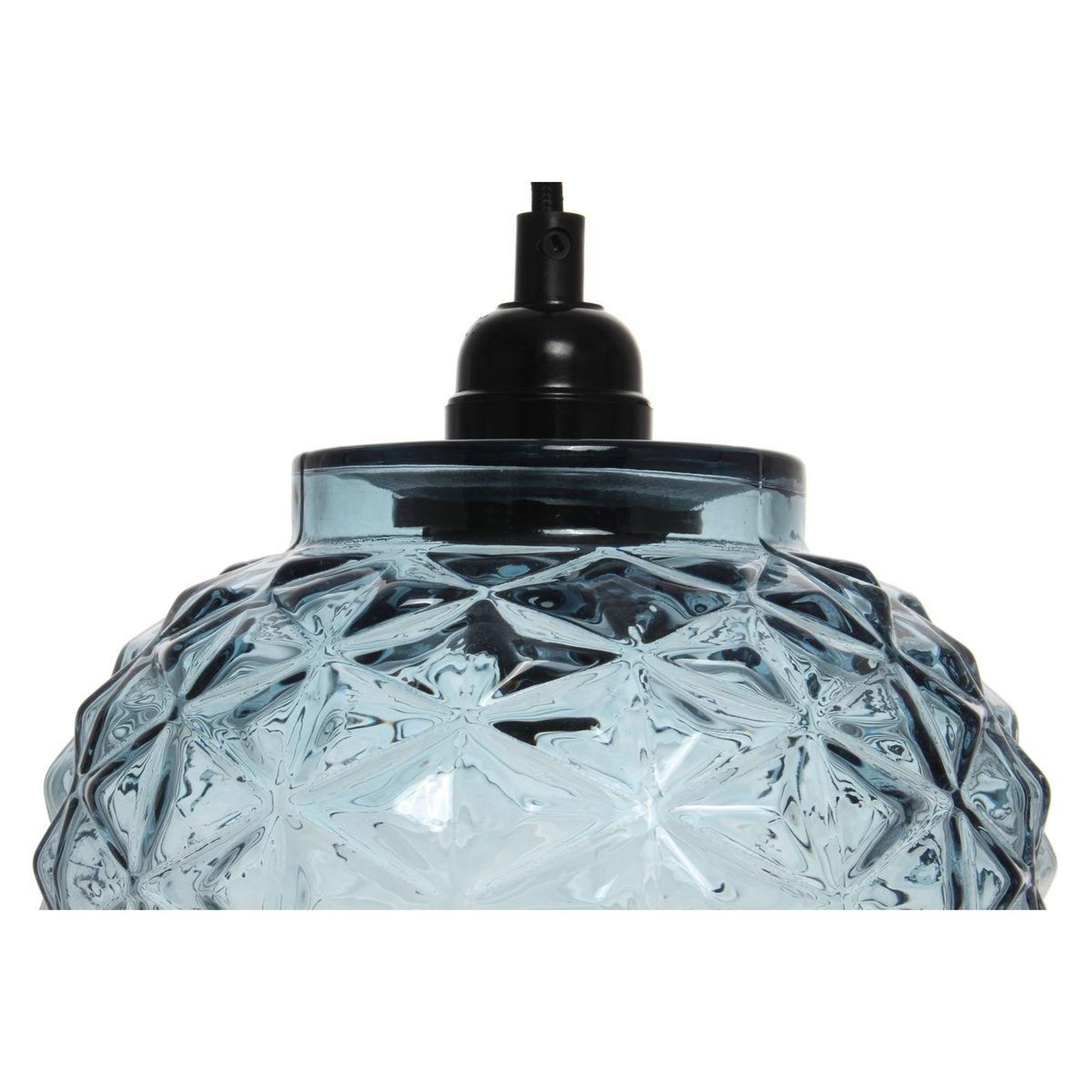 Voir la diapositive 3 : Paris Prix Lampe suspension en verre  vila  24cm bleu