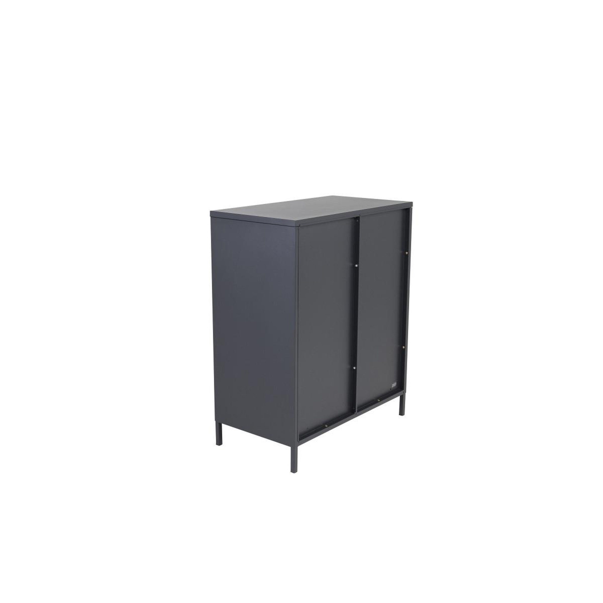 Voir la diapositive 4 : Paris Prix Vitrine 2 portes  acero  97cm noir