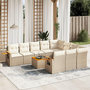 Voir la diapositive 1 : VIDAXL Salon de jardin 11 pcs avec coussins beige resine tressee
