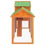 Voir la diapositive 5 : VIDAXL Poulailler marron 193x65x117 cm bois massif de pin