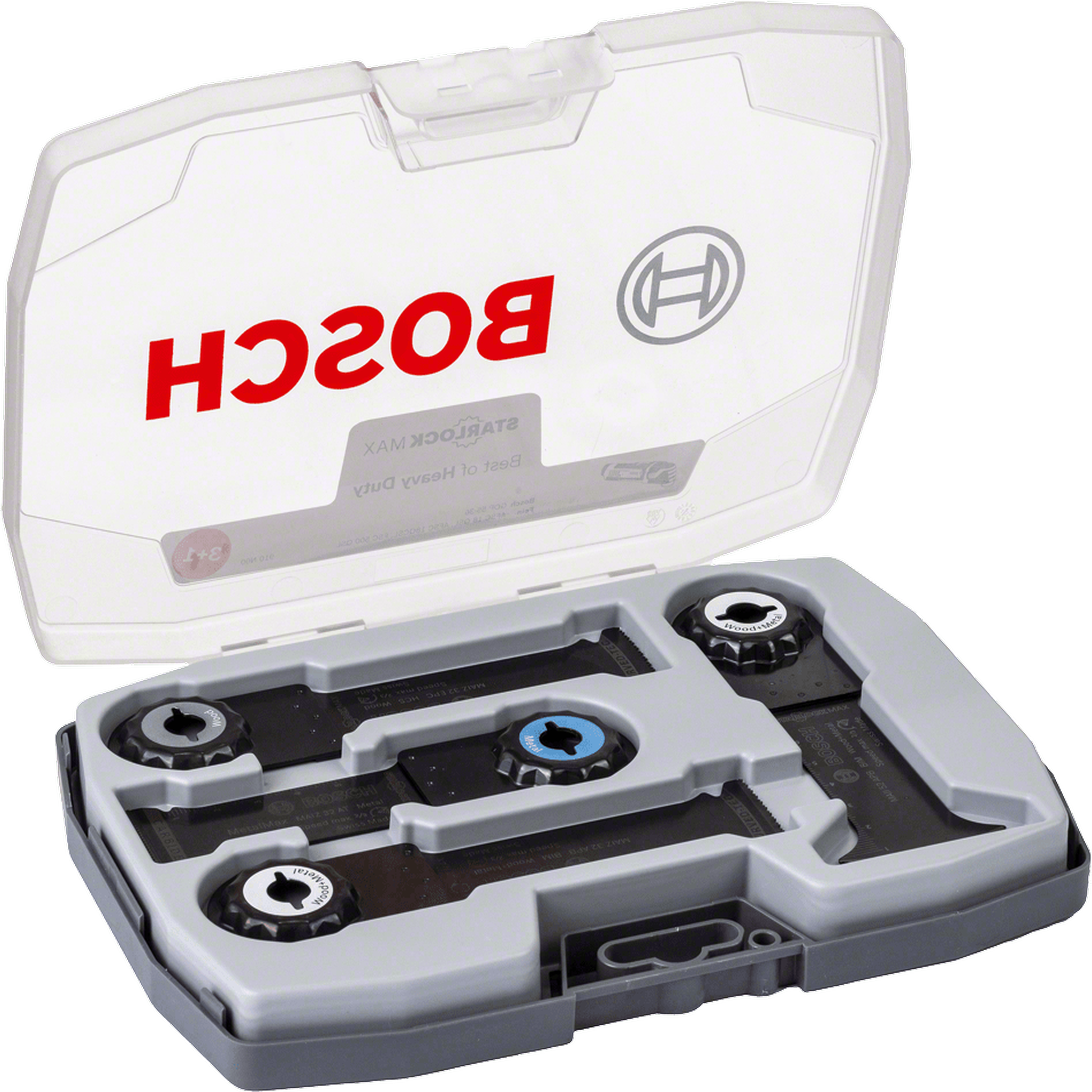 Bosch Professional Coffret 4 acc starlock-max best for heavyduty, sciage bois&metal