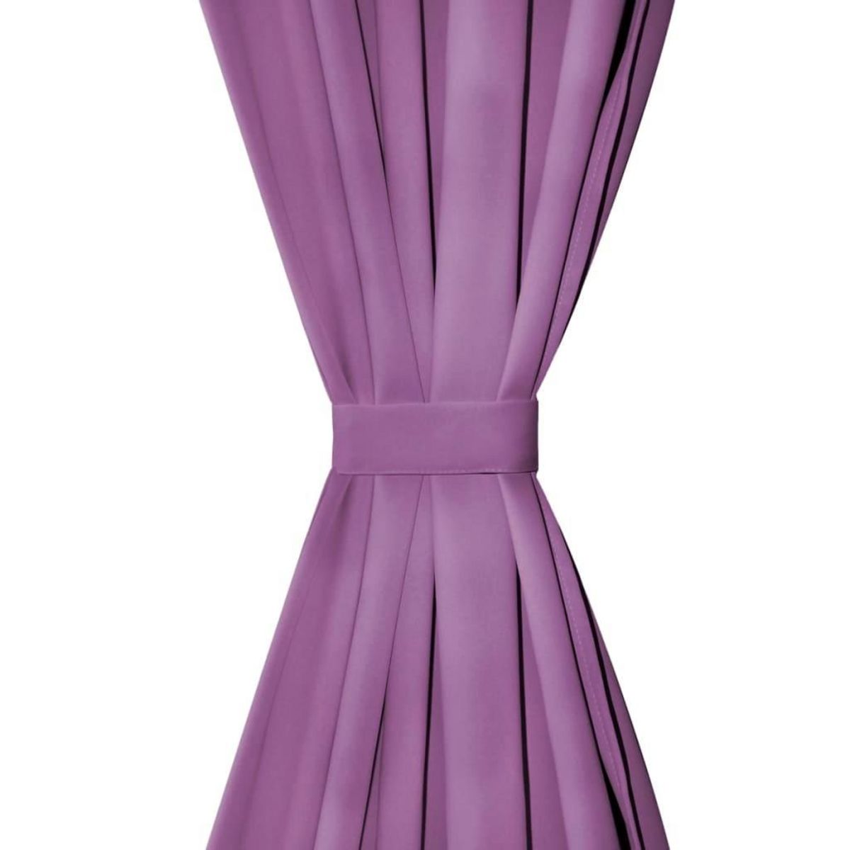 VIDAXL Rideau occultant avec boucles 2 pcs 140 x 225 cm Lilas
