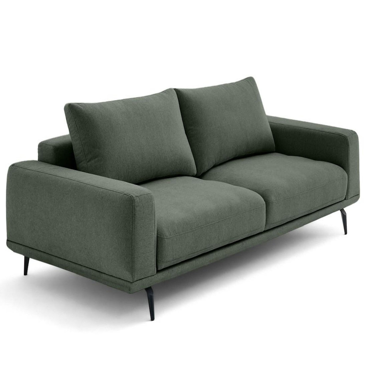 LISA DESIGN Vicence - canapé droit 3 places convertible en tissu