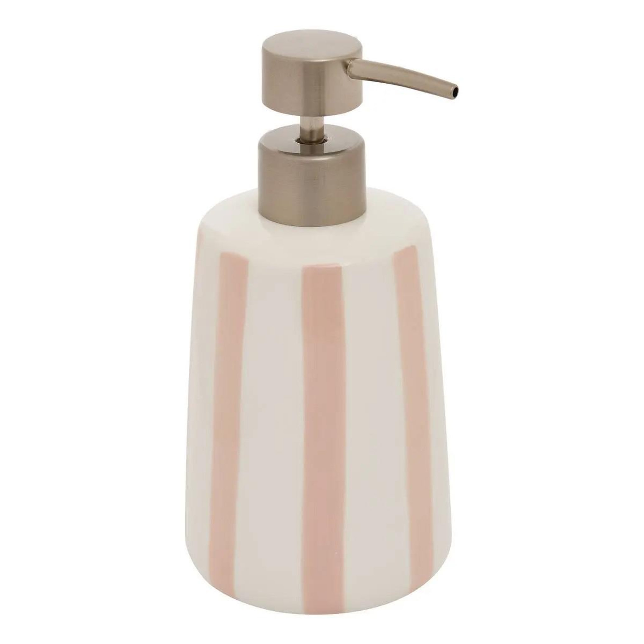 FIVE Distributeur de savon en céramique  strio  17cm rose