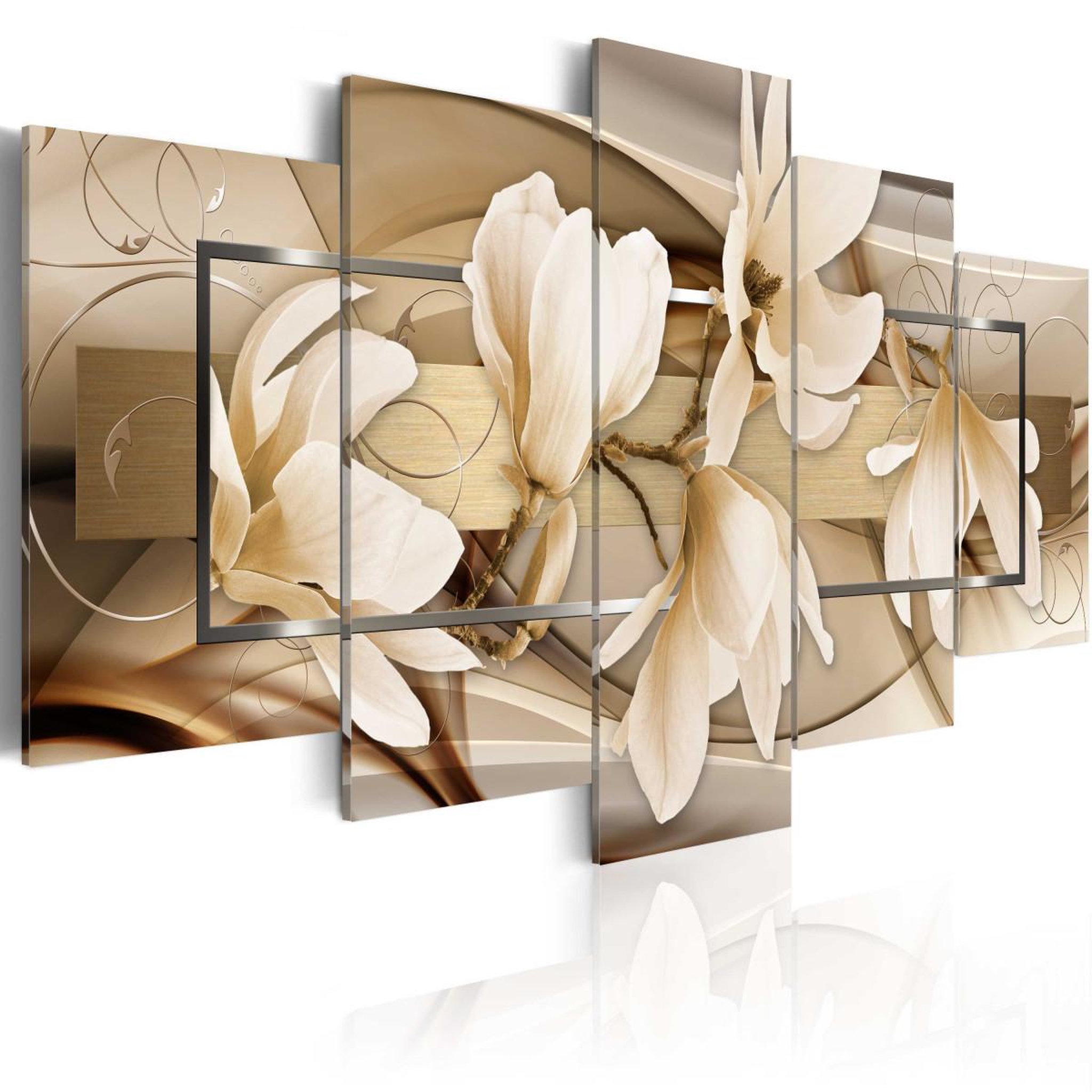 Voir la diapositive 1 : Paris Prix Tableau imprimé  danse beige
