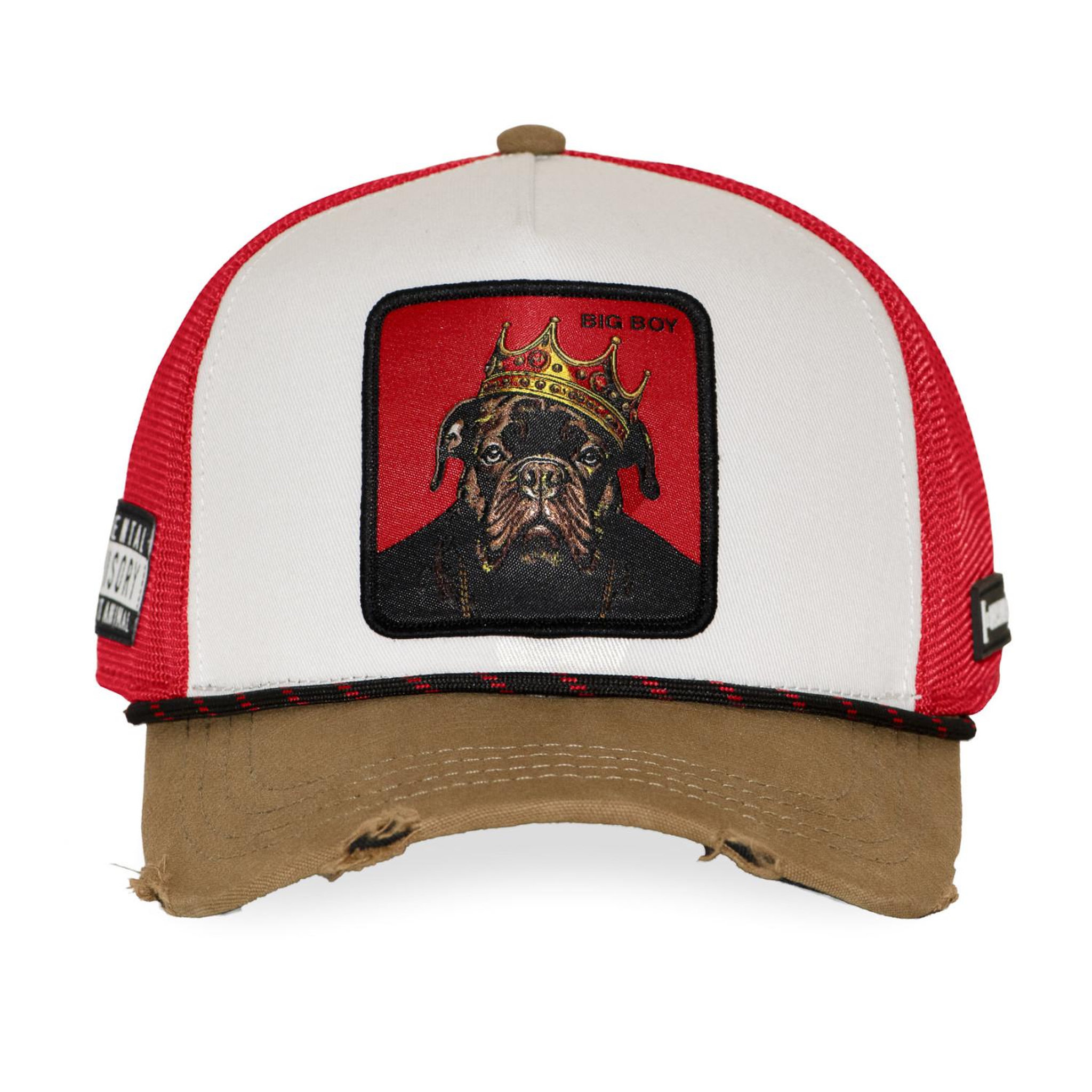 Voir la diapositive 2 : CAPSLAB Casquette trucker premium avec filet et patch big boy