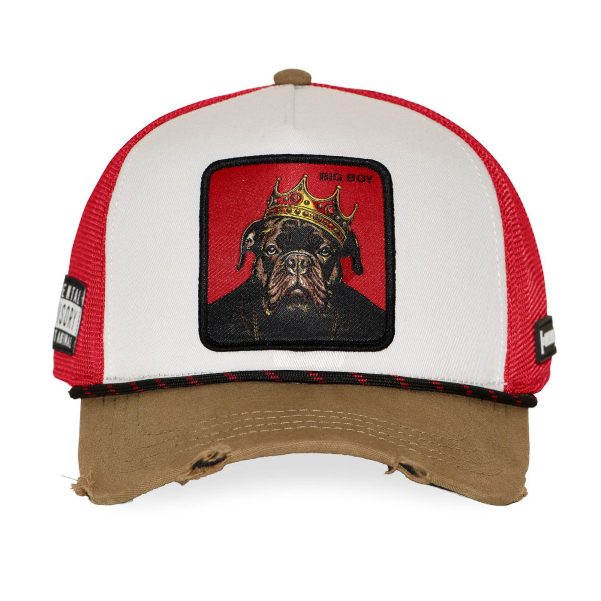CAPSLAB Casquette trucker premium avec filet et patch Big Boy