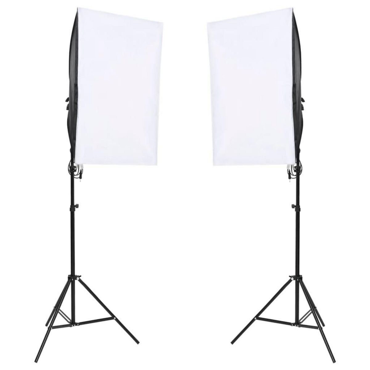 VIDAXL Kit de studio photo avec eclairage et toile de fond