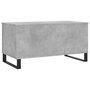 Voir la diapositive 5 : VIDAXL Table basse Gris beton 90x44,5x45 cm Bois d'ingenierie